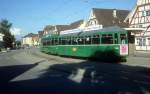 Basel BVB Tram 6 (B 1456) Allschwil, Baslerstrasse am 30.