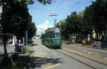 Basel BVB Tram 15 (Be 4/4 460) Thirsteinerallee am 30.