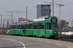 Be 4/4 496 zusammen m it dem B 1449 S und dem B 1452 auf der Linie 14 kurz vor der Haltestelle M-Parc.