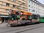 BVB Basel - Tram Be 4/4 483 unterwegs auf der Linie 1 in der Stadt Basel am 29.03.2014