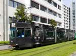 BVB Basel - Tram Be 4/8  683 unterwegs auf der Linie 2 in der Stadt Basel am 29.03.2014