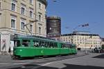 Be 4/6 Düwag 653 zusammen mit dem Be 4/6 645 auf der Linie 2 fahren zur Haltestelle Markthalle.