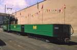 Be 2/2 190 zusammen mit den beiden  Badwännli  1045 und 1046 auf dem Hof des Depots Wiesenplatz.