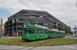 Be 4/4 498 zusammen mit dem B 1491 S und dem B 1461 auf der Linie 1 fahren zur Haltestelle Bahnhof St.