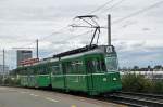 Be 4/4 464 zusammen mit dem B 1477 S auf der Linie 16 fahren zur provisorischen Endstation beim M-Parc.