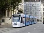 BVB - Be 6/8  307 unterwegs auf der Linie 8 in der Stadt Basel am 20.09.2014