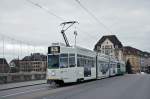 Be 4/6 S 683 mit der Pro Innerstadt Werbung zusammen mit dem B 1437 auf der Linie 14 überquert die Mittlere Rheinbrücke.