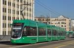 Be 6/8 Flexity 5001 auf einer Messfahrt bei der Dreirosenbrücke.