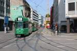 Basel BVB Tram 3 (Schindler Be 4/4 487) Aeschenvorstadt / Aeschenplatz am 3.