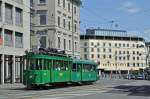 Be 2/2 190 zusammen mit dem B3 1303 auf einer Extrafahrt beim Bahnhof SBB.