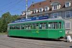 Der erste B4 Anhänger mit der Betriebsnummer 1435 ist auf dem Hof des Depots Dreispitz abgestellt und ausgemustert worden.