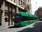 BVB Basel Be 6/8 Bombardier Flexity 2 5002 am 25.07.15 in Basel Schifflände