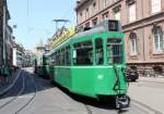 Basel BVB Tram 3 (SWP/BBC/Siemens Be 4/4 467) Spalenvorstadt am 3.