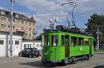 Be 2/2 126 wartet auf einer Extrafahrt in der Schlaufe beim Depot Morgartenring.