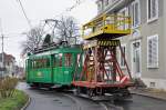 Nach dem die Dante Schuggi wieder im Depot war wurde der Turmwagen X 2205 aus dem Jahre 1900 auch vom Be 2/2 190 an die frische Luft befördert.