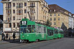 Be 4/6S 681 zusammen mit einem B4S, auf der Linie 14 überqueren die Mittlere Rheinbrücke.