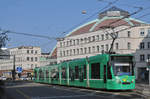 Be 6/8 Combino 307, auf der Linie 1, fährt zur Endstation am Bahnhof SBB.