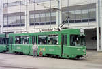 Basel BVB Tramlinie 6 (SWP/SIG/ABB/Siemens Be 4/4 492 + Be 4/4 489) Messeplatz am 7.