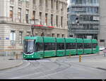 BVB - Tram Be 6/8 5017 unterwegs in Basel am 19.03.2023