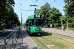 Basel BVB Tram 2 (SWP/SIG/ABB/Siemens Be 4/6S 678) Riehenstrasse (Hst.