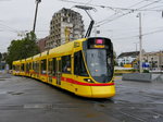 BLT - Tram Be 6/10 166 unterwegs auf der Linie 11 in der Stadt Basel am 15.09.2016