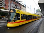 BLT - Tram Be 6/10 186 unterwegs auf der Linie 10 in der Stadt Basel am 15.09.2016