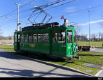 BVB - Tram Be 2/2 156 unterwegs auf der Linie 6 anlässlich der 125 Jahr Feier der BVB am 22.02.2020