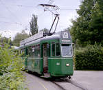 Basel BVB Tramlinie 16 (SWP/BBC Be 4/4 463) Birsfelden Hard (Endst.) am 26.