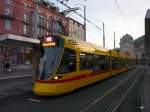 BLT - Tram Be 6/10 164 unterwegs auf der Linie 11 in der Stadt Basel am 21.12.2013