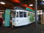 BVB - Be 4/4  413 im Depot Wiesenplatz anlässlich der Vorstellung der neuen FLEXITY Trams fürs Publikum am 08.11.2014