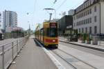 Basel BLT Tram 11 (SWP Be 4/8 221 + SWP 4/6 2xx) Elsässerstrasse / St.