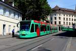 Basel BVB Tram 8 (Siemens-Combino Be 6/8 312) Steinenberg am 6.