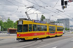 Be 4/8 251 fährt mit der Fahrschule zur Haltestelle der Linie 1 am Voltaplatz.