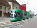 BVB - Tram Be 6/8  5019 unterwegs auf der Linie 8 in der Stadt Basel am 09.05.2016