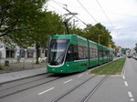 BVB - Tram Be 6/8 5021 unterwegs auf der Linie 8 in Weil am Rhein am 15.09.2016