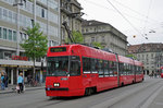 Vevey Tram Be 4/6 734, auf der Linie 7, fährt zum Bahnhof Bern.