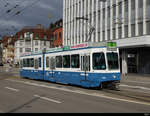 VBZ - Tram Be 4/6  2094 unterwegs auf der Linie 8in Zürich am 29.02.2020