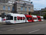 VBZ - Tram Be 5.6 3056 mit Werbung unterwegs in der Stadt Zürich am 26.07.2020