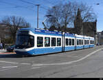 VBZ - Tram Be 5/6 3061 unterwegs auf der Linie 4 in der Stadt Zürich am 13.03.2022