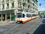 Tram Be 4/8 838 in den Strassen von Genf am 06.05.2007