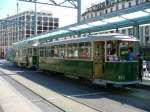 TG - Be 4/4 67 + Bi 363 bei der Haltestelle vor dem SBB hauptbahnhof in Genf am 06.05.2007