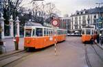 Schweizer Standardwagen der Genfer Straßenbahn, Ort leider nicht bekannt.
Datum: 20.02.1988