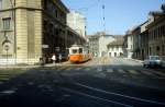 Genve / Genf TPG Tram 12 (Be 4/4 712) Rue du Pont-Neuf / Rue Saint-Victor am 16. Juli 1983.