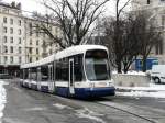 tpg - Tram Be 6/8  861 unterwegs auf der Linie 14 in Genf am 14.02.2013