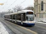 tpg - Tram Be 6/8 896 unterwegs auf der Linie 14 in Genf am 14.02.2013