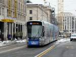 tpg - Tram Be 6/10 1815 unterwegs auf der Linie 18 in Genf am 14.02.2013