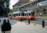 Genve / Genf TPG Tram 12 (ACMV/Dwag/BBC-Be 4/6 804 / 843) Rue du Pont-Neuf, Hst.