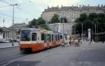 Genve / Genf Tram 12 (ACMV/DWAG-Be 4/6 807) Place Neuve am 3. August 1993.