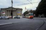 Genve / Genf TPG Tram 12 (ACMV/DWAG-Be 4/6 810) Muse Rath / Place Neuve am 3. August 1993.