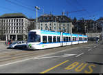 VBZ / VBG - Tram Be 5/6 3066 unterwegs auf der Linie 10 in Zürich am 21.02.2021